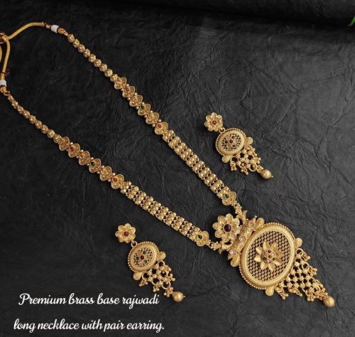 Metal Rajwadi Necklace Set, Style : Antique