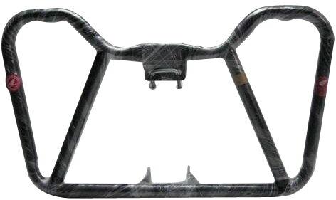 Stainless Steel Two Wheeler Leg Guards, Color : Black