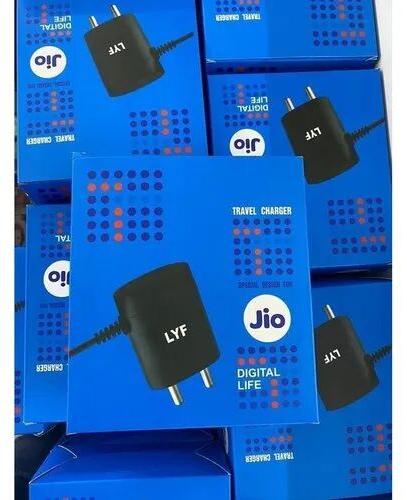 Jio Mobile Charger, Color : Black