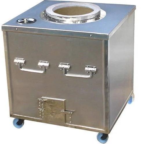 Stainless Steel Tandoor, Color : Grey