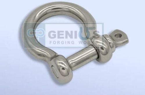 GFW Silver Stainless Steel Bow Shackles, For Lifting, Size : 35 Mm