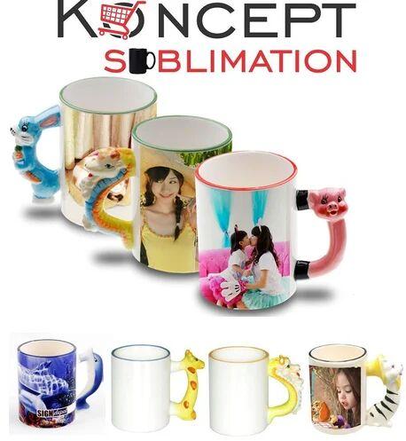 Ceramic Animal Handle Mug, Capacity : 330 ML