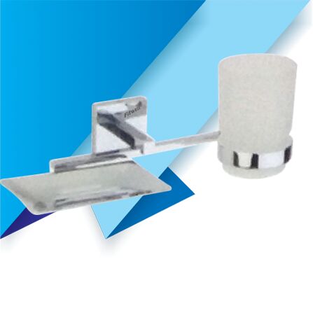 QU-1413 Fitwell Soap Dish With Tumbler Holder