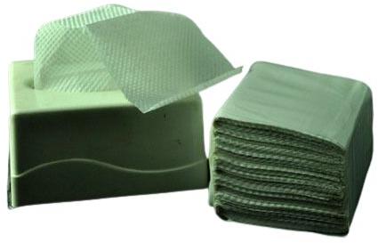 Rectangular 23 X 10 Cm Paper M Fold Hand Towel, Color : White