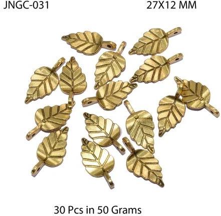 Silver Metal Leaves Brass Charms, For Jewellery