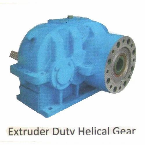 Electric Chrome Finish Mild Steel Extruder Duty Helical Gearbox, Pressure : High Pressure