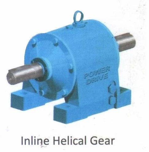 Electric Chrome Finish Mild Steel Inline Helical Gearbox, Pressure : High Pressure, Specialities : Rust Proof