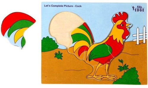 LET'S COMPLETE PICTURE - COCK Educational Puzzle Toys