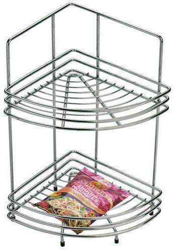 Stainless Steel Double Corner Basket