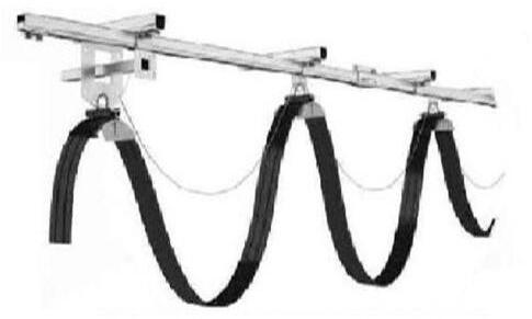 Top Crane Galvanize C Rail Festoon System, Color : Black