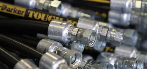 Parker Black Rubber High Pressure Hose, Working Pressure : Up To 15000PSI