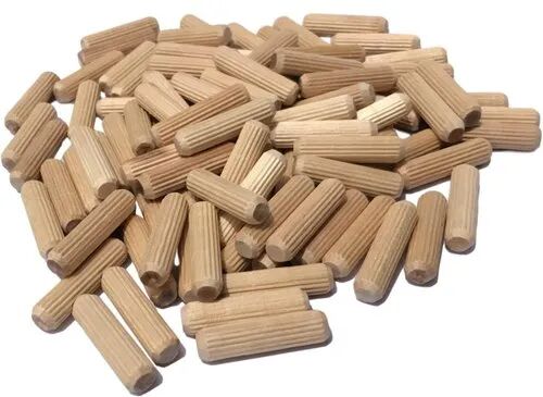 Wooden Dowel, Size : 6x30, 8x40, 10x50 Mm