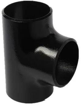 Black Polished Carbon Steel Equal Tee, For Pipe Fittings, Feature : High Strength, Corrosion Proof