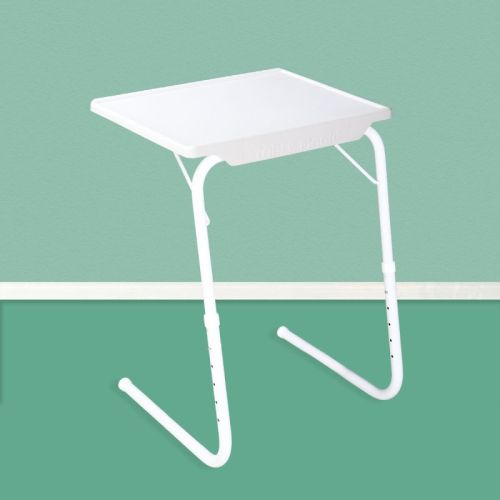 Plain Plastic Table Magic Regular -White, For Bed Room, Home, Home Office, Living Room, Study Room