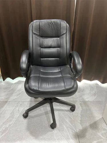 Blue Leatherette High Back Director Chair, For Office, Style : Modern