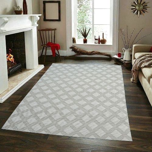 5% Polyester MRIC-096 Woolen Handloom Rugs