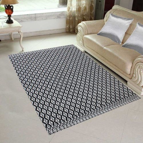5% Polyester MRIC-127 Woolen Handloom Rugs