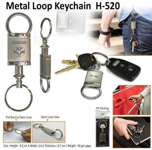 Metal Loop Keychain, For Promotional Gifts