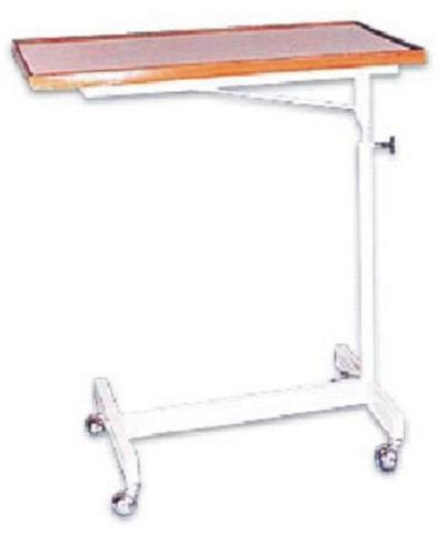 Rectangular Stainless Steel Over Bed Table, For Hospital, Feature : Perfect Shape