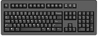 Computer Keyboard, For Desktop, Interface Type : USB