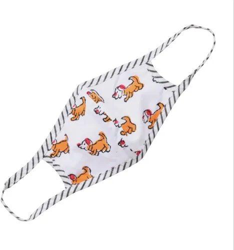 Funkrafts Cotton Face Mask, Color : White