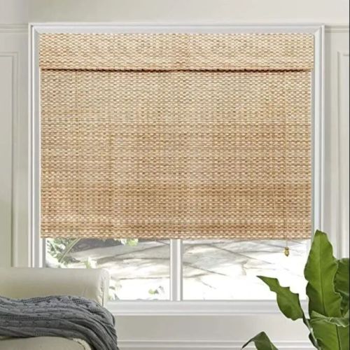 Brown Bamboo Roman Blind