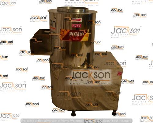 Jackson Electric Automatic Stainless Steel Potato Peeling Machine, For Commercial, Voltage : 220V