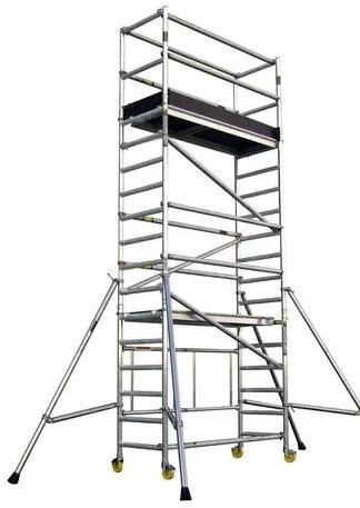 Silver Aluminium Scaffolding Tower