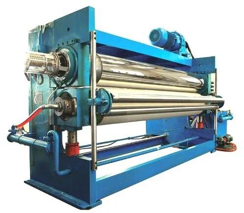 SS Calendering Machine, Color : Metallic Silver, Blue