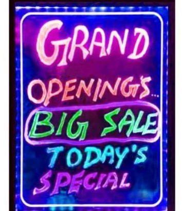 Square TECHON LED Writing Display Board, For Advertising