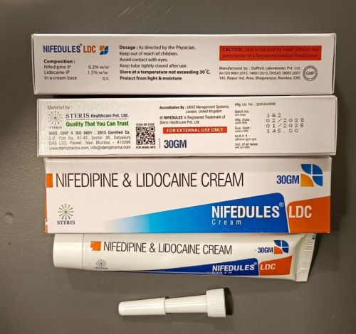 NIFEDIPIN LIDOCAINE CREAM, For Pain Relief Use, Grade : Medicine Grade