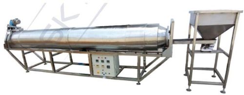 14 Kw Stainless Steel Automatic 12 Feet Rotary Roaster, For Industrial, Capacity : 80 Kg / Hour