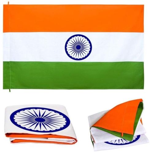 Tricolor Rectangle 12x18 Feet Indian National Flag, For Events, Force, General Use, Style : Flying