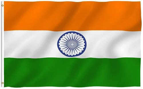 Tricolor Rectangle 24x36 Feet Indian National Flag, For Events, Force, General Use, Style : Flying