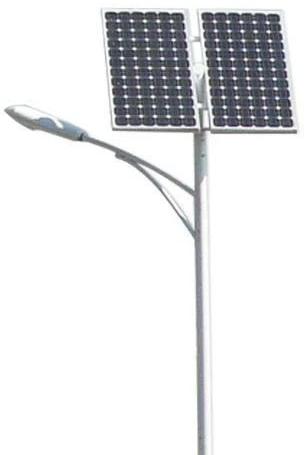 Silver 5 Meter Solar Street Light Pole, For Public Use, Feature : Durable, Heat Resistant, Long Life