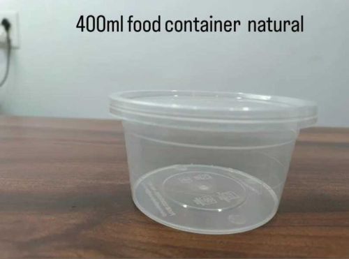 400 Ml Transparent Reusable Plastic Food Container