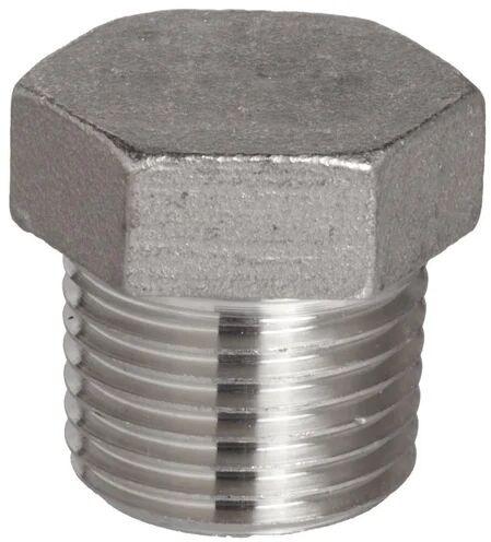 Accurate Silver Stainless Steel Hex Head Plug, For Industrial