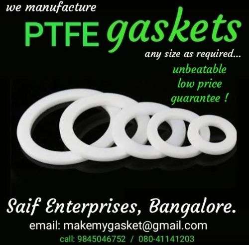 Round Polished PTFE Gasket