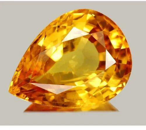 Oval Yellow Topaz Stone, Size : 6 Mm