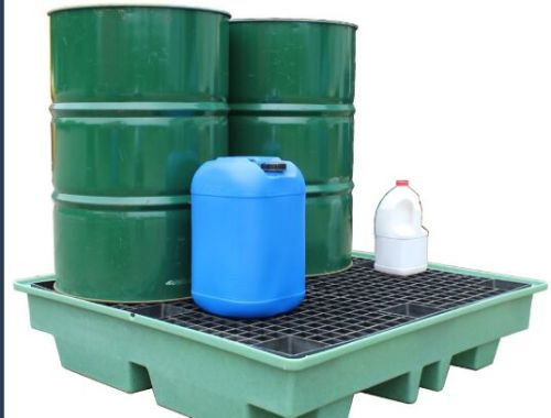 BP4LR 4 DRUM SPILL PALLET, Capacity : 230 Ltr