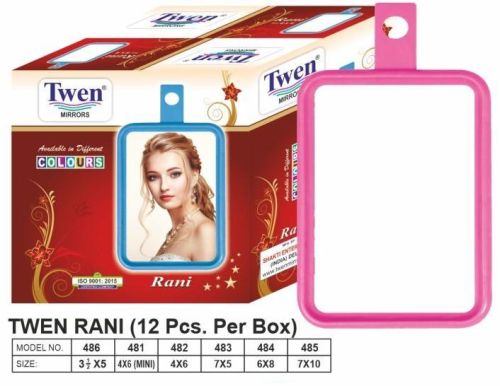 3x5 Twen Rani Plastic Table Mirror, Packaging Type : Carton Box