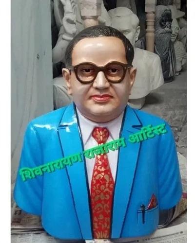 Multi Color 2 Feet Marble Ambedkar Statue, For Decoration