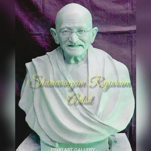 27 Inch Marble Mahatma Gandhi Statue, For Decoration