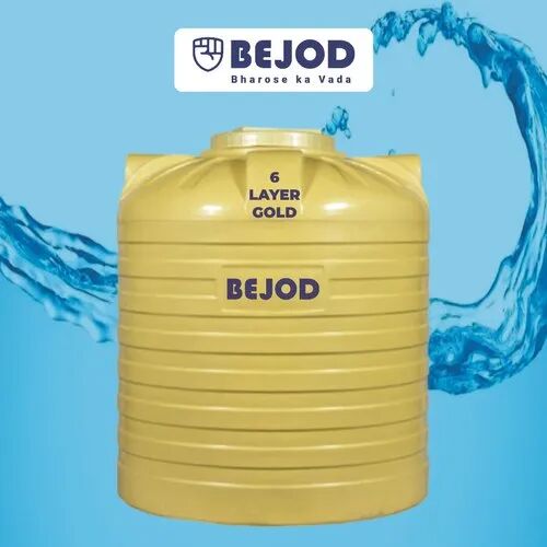 BEJOD Plastic Water Tank, Shape : Round