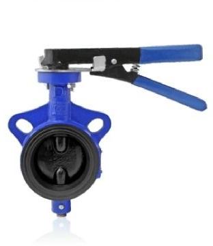 Mild Steel Model 508 Butterfly Valve, Color : Blue