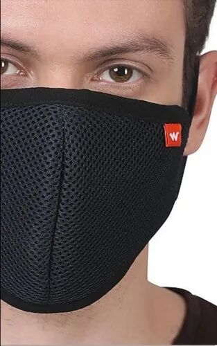 Cotton Wildcraft Face Mask, Color : Black