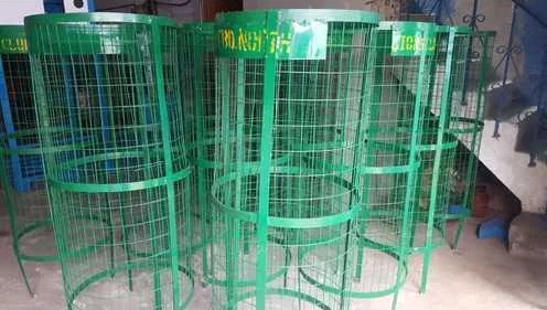 Mild Steel Tree Guard, Color : Green