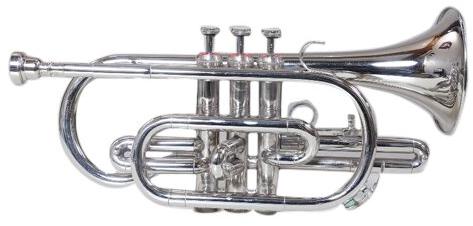 Brass Cornet, Color : Silver