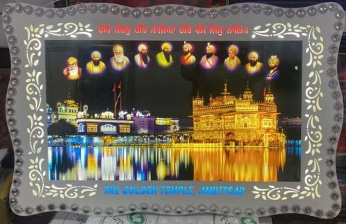 Translit Acrylic Sheet Golden Temple Frame ( White )