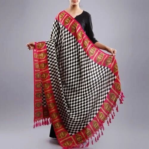 Organza Printed Dupatta, Pattern : Plain